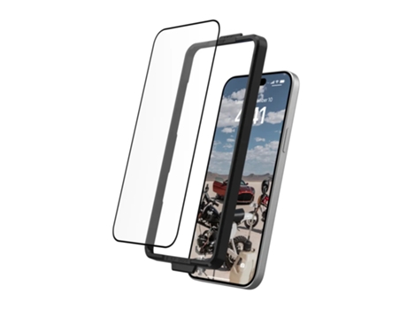 Conjunto de Protector de Pantalla Trasero Teléfono Móvil para iPhone 15 Plus URBAN ARMOR GEAR Vidrio Templado Transparente (1un)