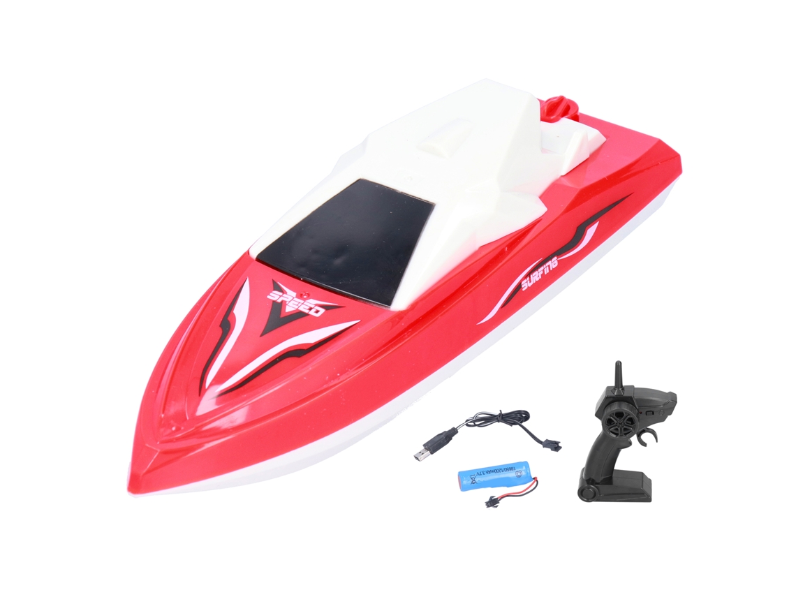2026 Barco Rc De Verano Barcos De Carreras Eléctricos A Control Remoto Juguetes Para Piscinas Lagos Amarillo