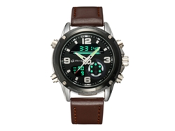 Reloj Deportivo Multifuncional Resistente Al Agua (negro) Con Calendario Y Cronógrafo.