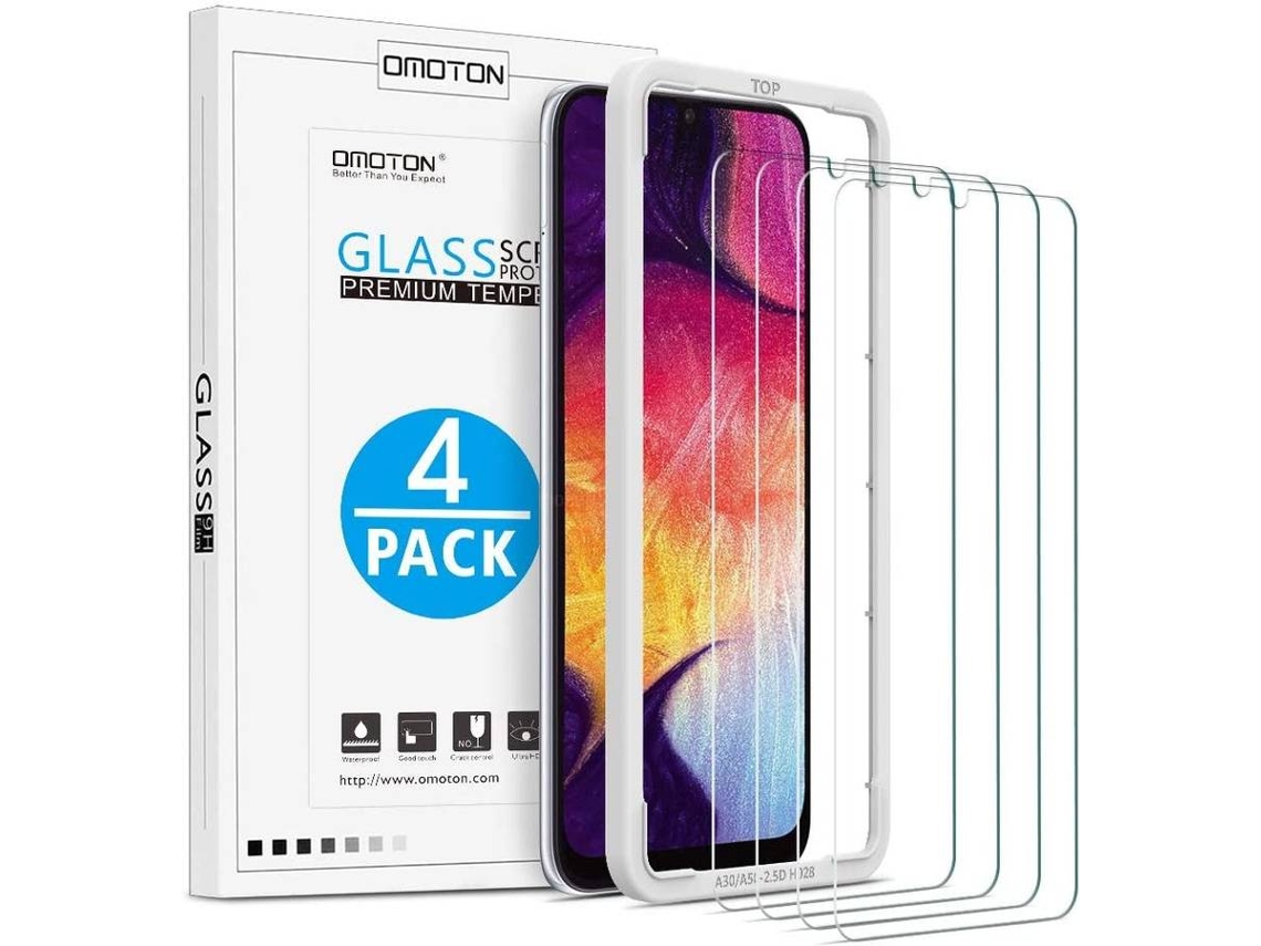 4x Protector Cristal Templado Samsung Galaxy A50 HONGWE.