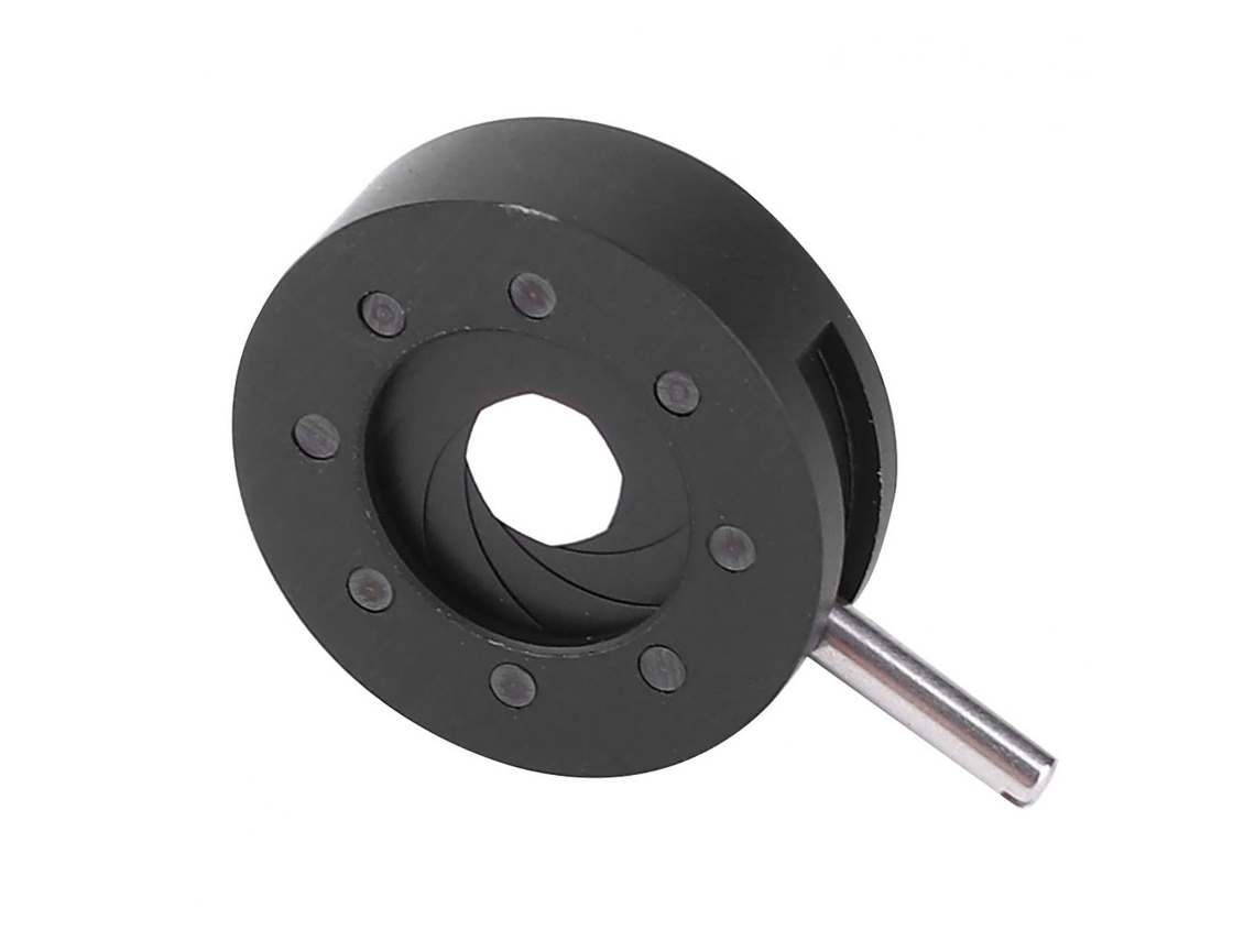 Adaptador de iris para microscopio, lente ajustable, diafragma óptico para microscopio