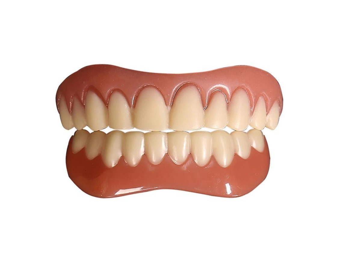 Prótesis dentales de silicona superiores e inferiores para una sonrisa perfecta - Fácil aplicación