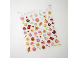 Pegatinas para uñas 5D estilo japonés, kit acrílico con película deslizante para decoración de uñas DIY MDUG