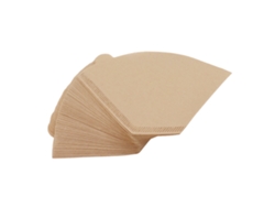 100 Filtros De Café Desechables De Papel Natural Sin Blanquear Para 2-4 Tazas - Café Casero