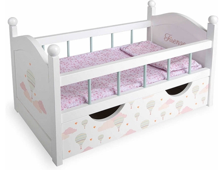 Accesorio de Muñecas ARIAS Firenze Cama con Cajon 53 cm (3 Años - 30 x 8 x 51 cm)