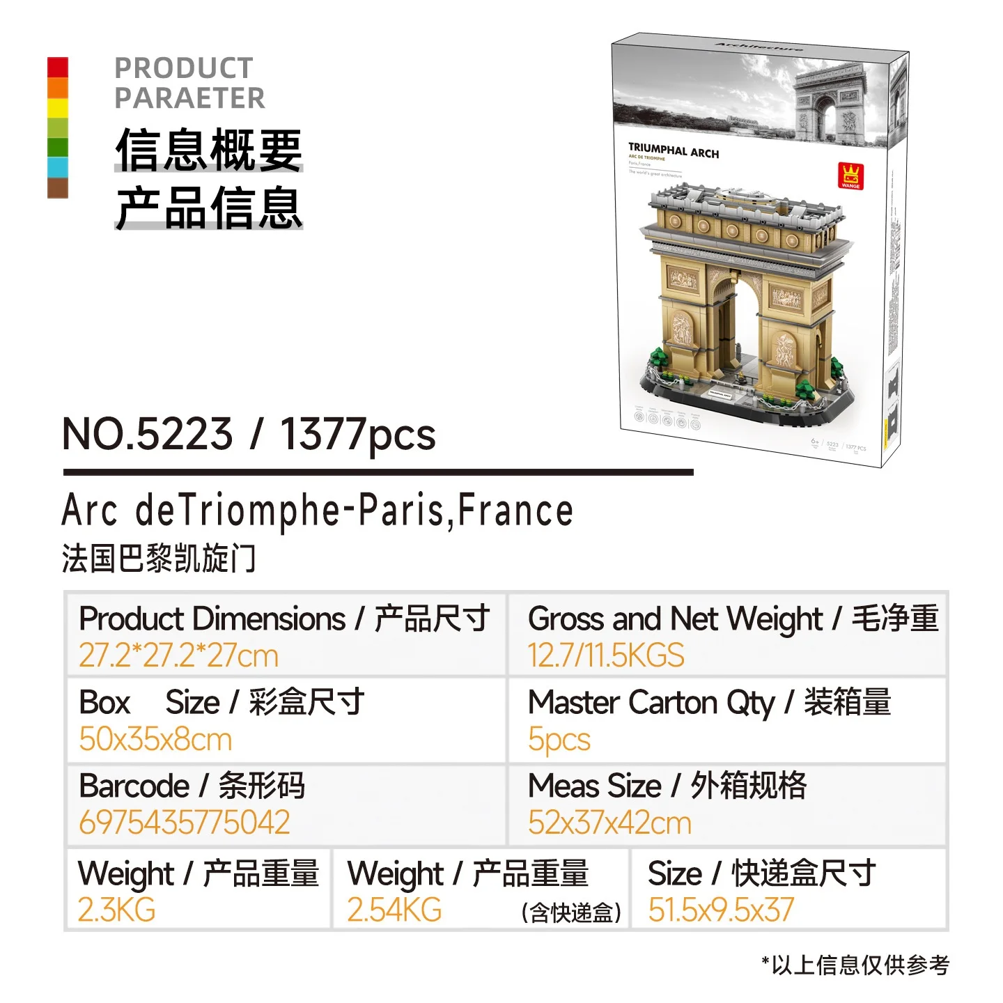 1377 Triumph Building Blocks Moc: Modelos De Monumentos Mundialmente Famosos Con Fines Educativos