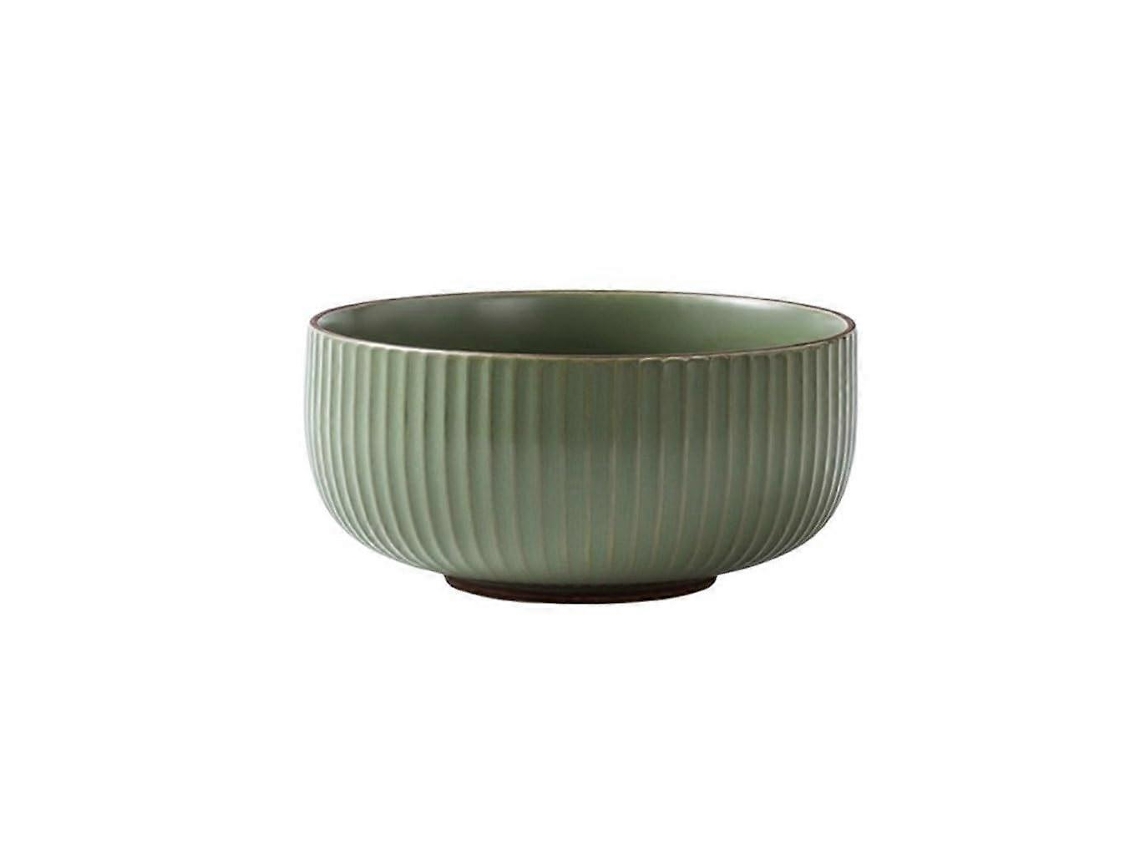Bol de cerámica para fideos con un elegante diseño retro, bol grande para sopa ramen y para servir en la cocina.