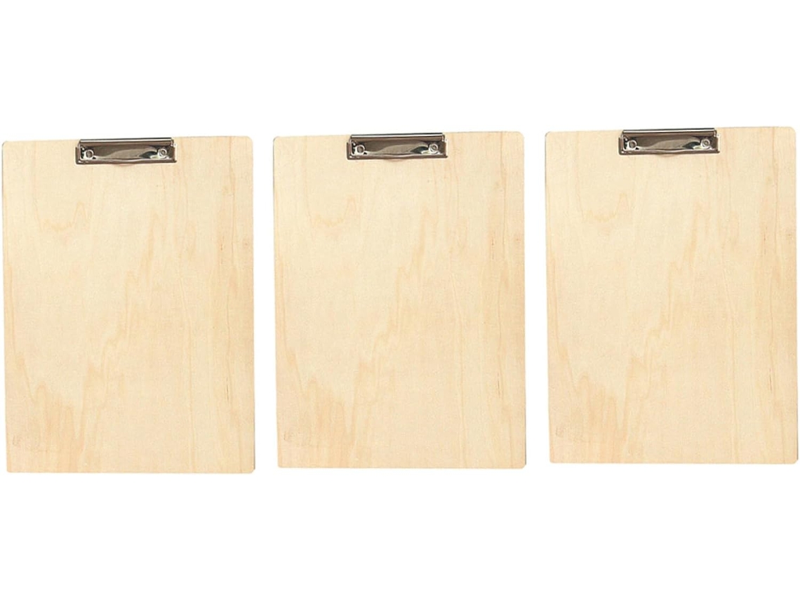 Portapapeles Ergonómicos De Madera, 3 Piezas, Portátiles Y Ligeros Para Arte Al Aire Libre.