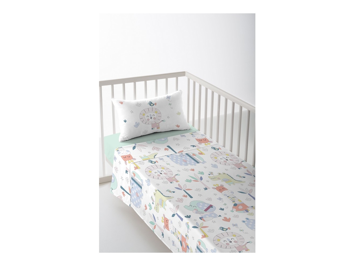 Sábanas COOL KIDS Jungle (Algodón - 60 cm)