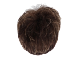 Moño desordenado chic e informal, extensiones de cabello humano para un look voluminoso natural.