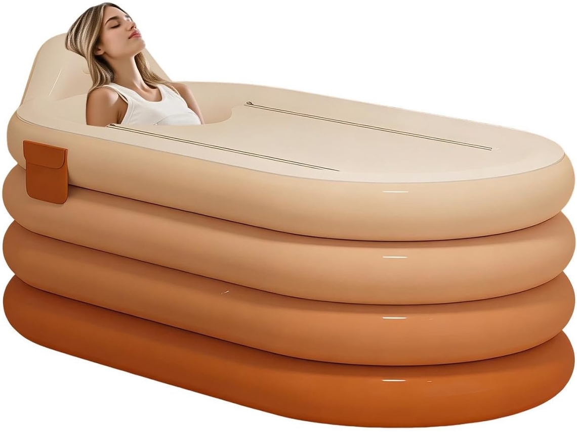 Inflable | Bomba De Pie Incluida. Baño Completo Para Adultos – Para