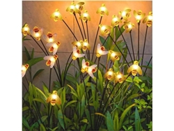 Juego De 4 Luces Solares Impermeables Para Jardín Con 10 Led.
