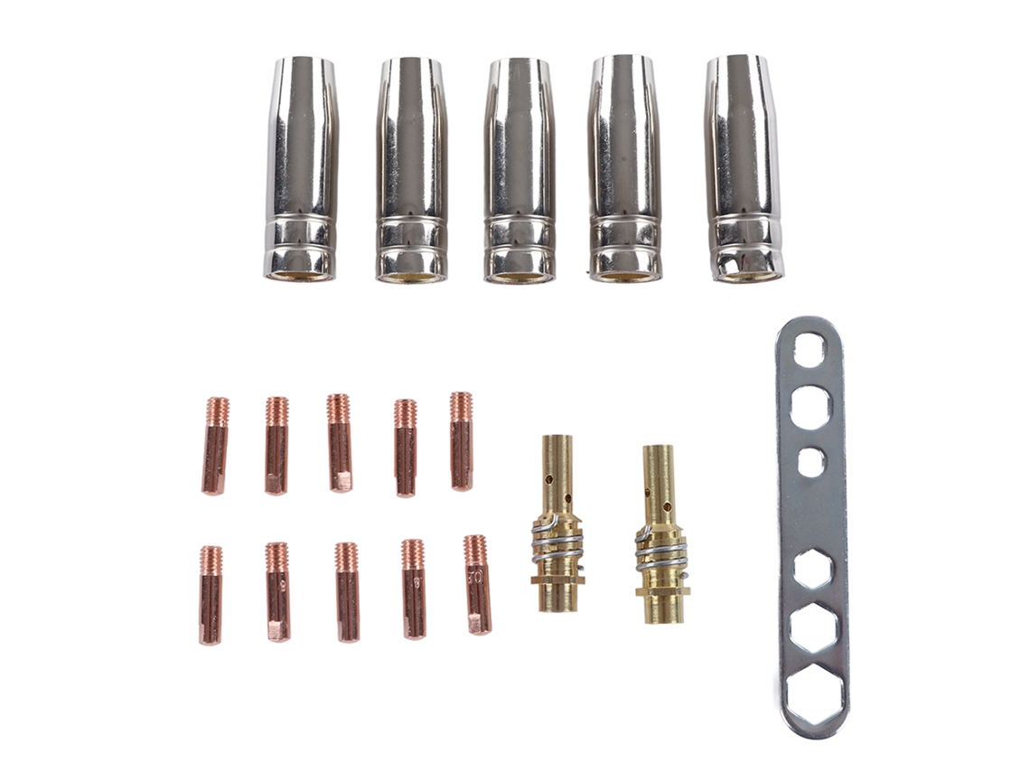 Repuestos Consumibles Para Antorcha De Soldadura Mig Mb15 15ak Con Punta De Contacto De Cobre Y Boquilla Protectora.