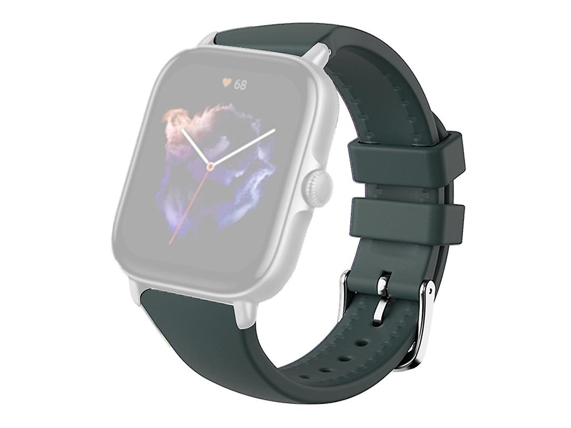 Correa de silicona de 20 mm para reloj inteligente Huami Amazfit GTS 4/3/2/mini/bip con hebilla en U para bicicleta eléctrica