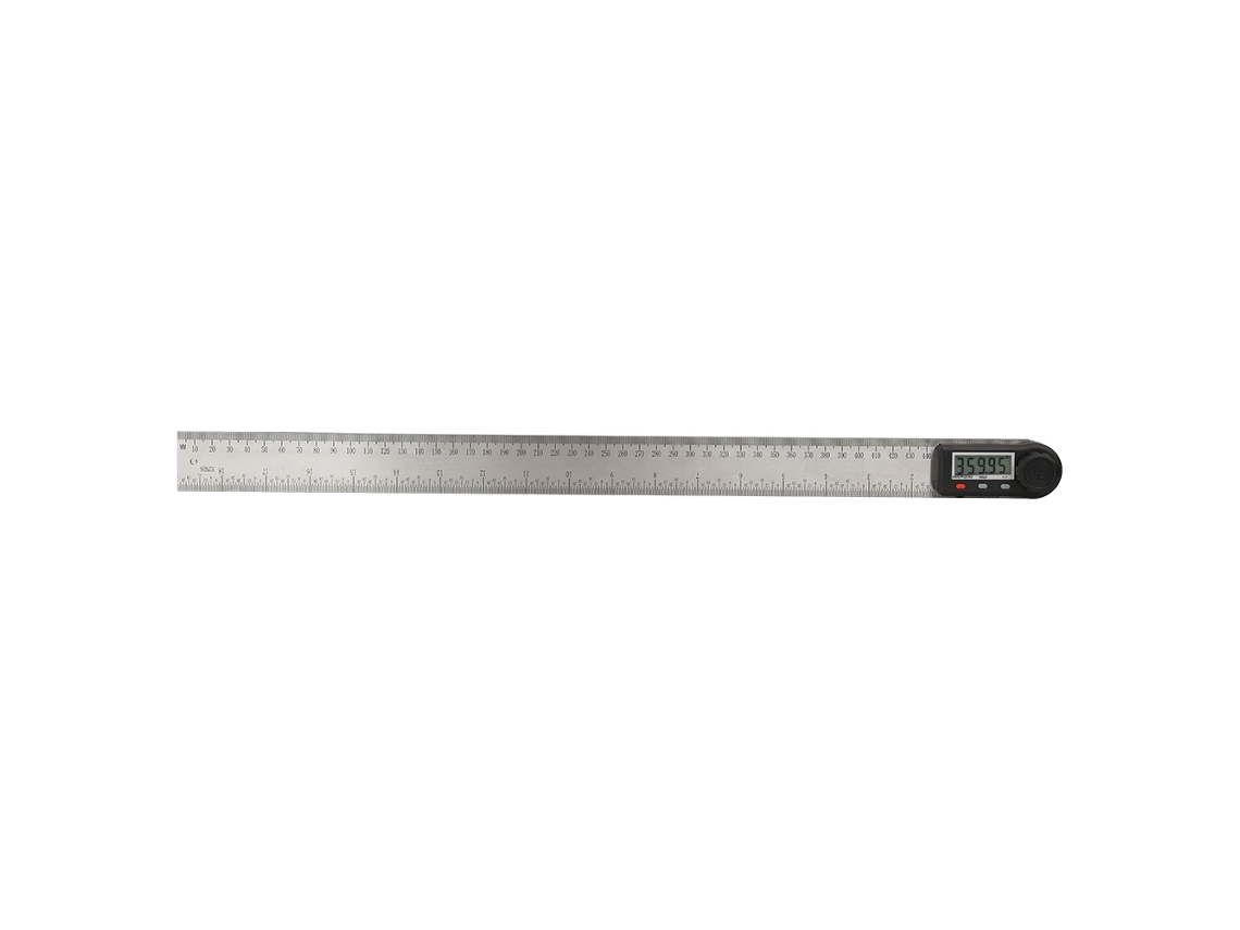 Medidor De Ángulo Digital 2 En 1, Regla Para Carpintería De 0-360° Con Pantalla Electrónica Multifuncional (500 Mm)