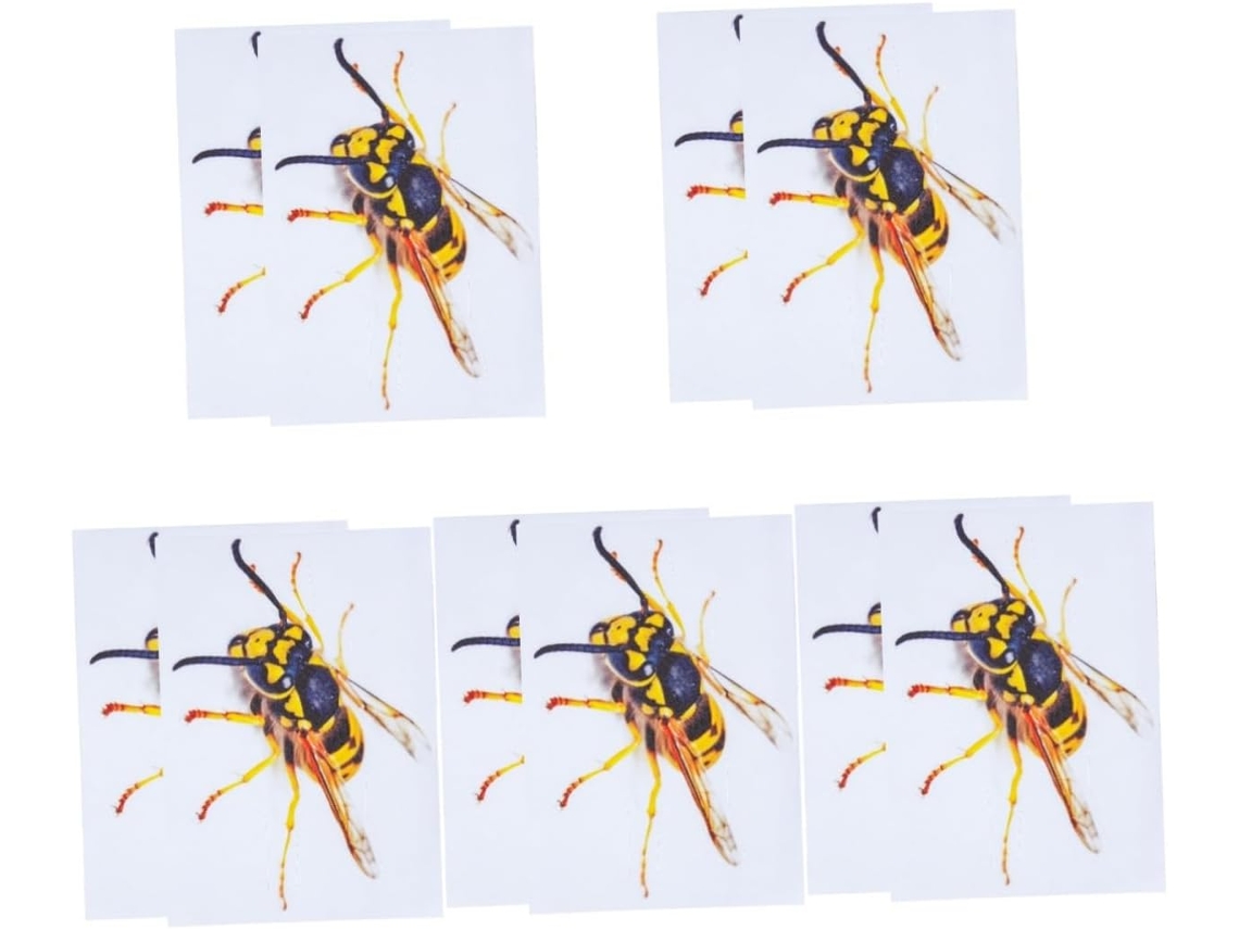 10 Láminas De Pegatinas Decorativas De Avispas Para Pared, Pegatinas Removibles Para