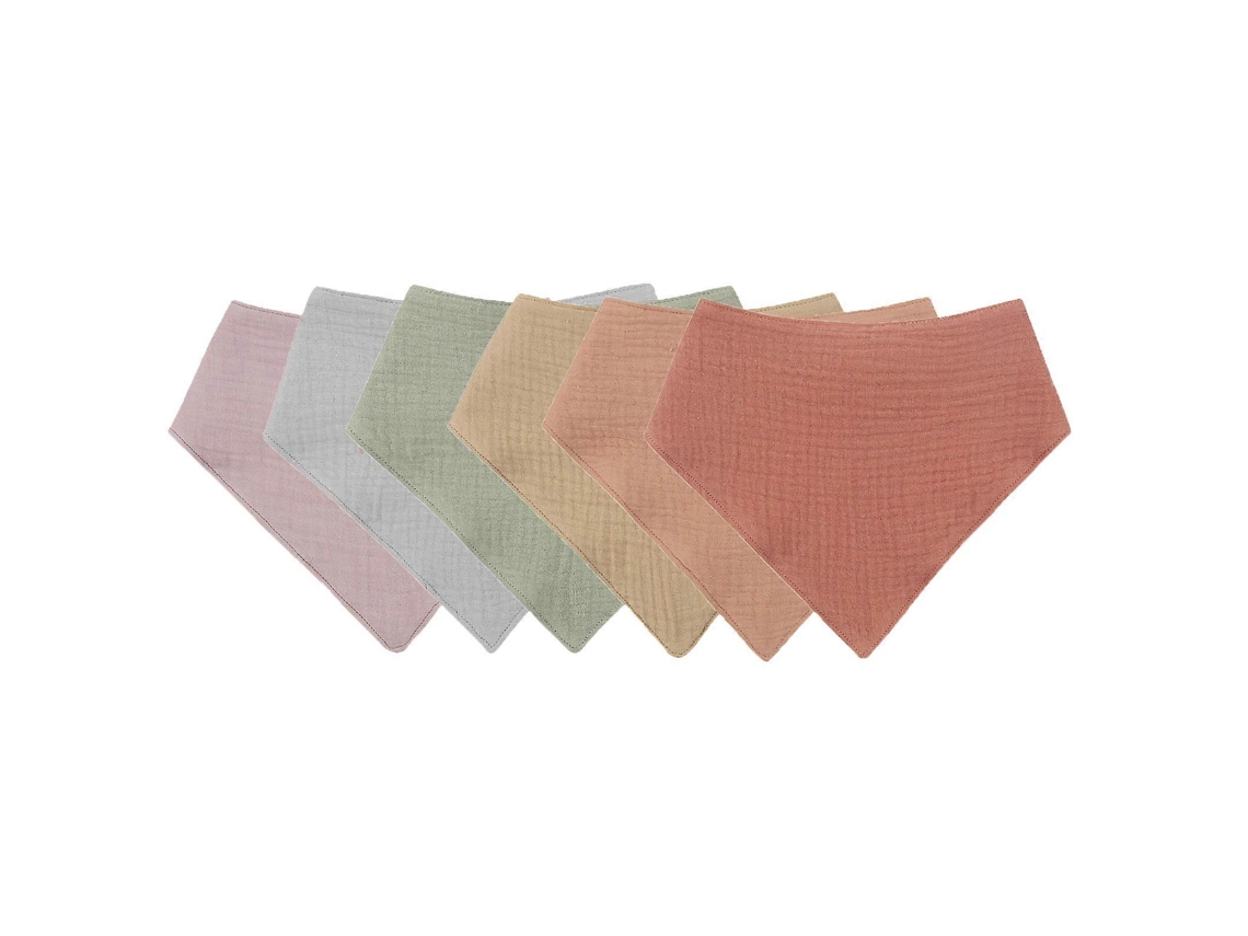 Baberos unisex para bebé, 6 piezas, bandana, babero, juego de baberos de algodón suave y absorbente para niños y niñas, regalos para