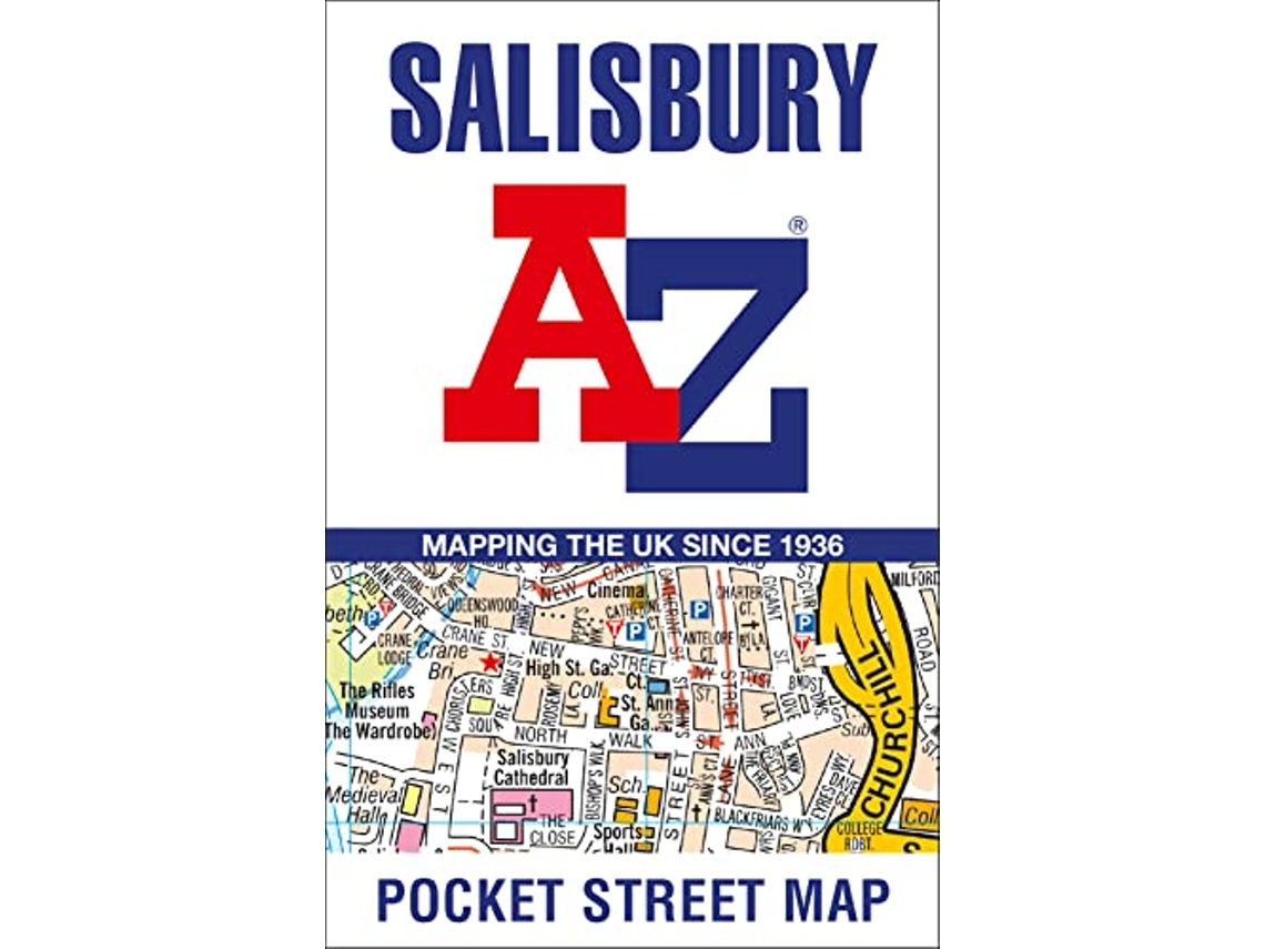 Libro Salisbury AZ Pocket Street Map de A–Z Maps (Inglés)
