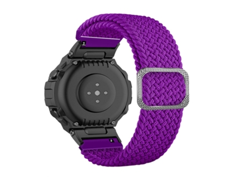 Correa de nailon flexible con hebilla ajustable para Huami Amazfit T-Rex/T-Rex Pro/Ares - purpúreo