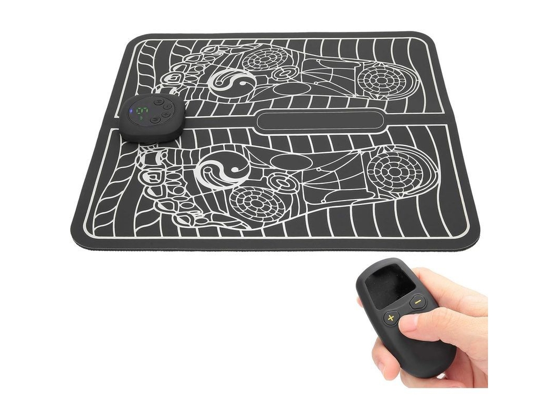 Masajeador Eléctrico De Pies, Estimulador Muscular Y Circulatorio Ems Con 8 Modos Y 19 Niveles De Intensidad, Usb, Unisex.