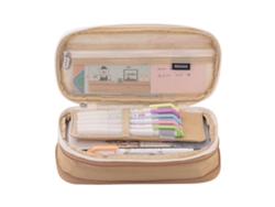 Caja De Lápices De Gran Capacidad Para Escuela, Papelería, Bolsa Con Cremallera, Adecuada Para Almacenamiento En El Hogar Y La Oficina SIURN