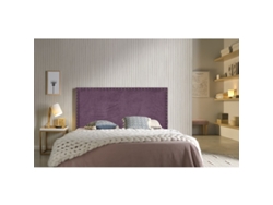 CABECERO LIRIO TELA VIOLETA 90