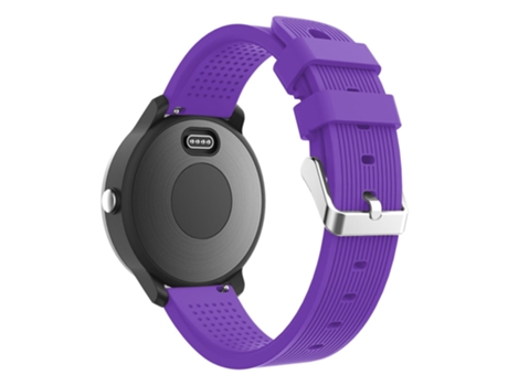Correa de Silicona ajustable 20mm textura rayas para Garmin Vivoactive 3 - purpúreo