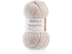 Hilo de Lana ROSARIOS 4 Merino 4 Us P150638 (Beige - 14,5x6,5x7,5 cm - Lana)