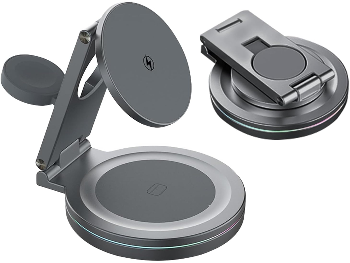 Soporte Giratorio De 360 Grados Con Cable Para Cargar El Teléfono En Casa O De Viaje.