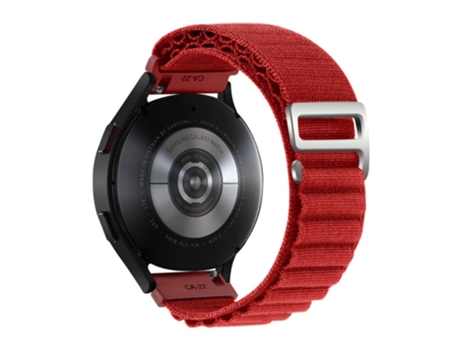 Correa de nailon 22mm ajustable para Realme Watch 3/Huami Amazfti GTR 4/GTR 4 Pro - rojo brillante