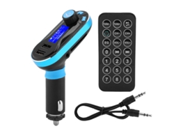 Transmisor Fm Bluetooth Mp3 Con Doble Puerto Usb Y Control Remoto Para Automóvil.