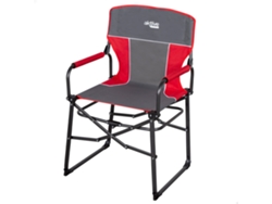 AKTIVE Silla plegable camping director antivuelco c/plegado compacto gris