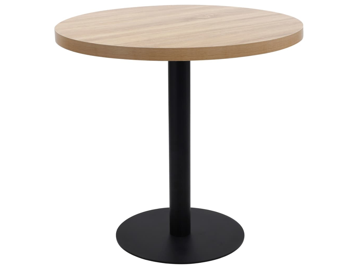 Mesa de bistró de MDF de 80 cm en marrón claro DKD HOME DECOR