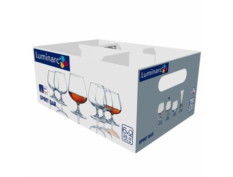 LUMINARC Spirit Bar Balloon Cup Transparent Glass 250 ml Pack 6X