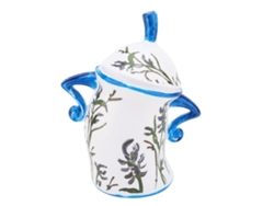 Tarro De Pvc Resistente A Caídas Para Guardar Té Con Tapa, Azul Y Blanco.