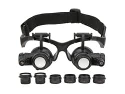 Lupa Para Joyería Con 2 Luces Led Y 8 Lentes Intercambiables (10x, 15x, 20x, 25x) Para Reparaciones.