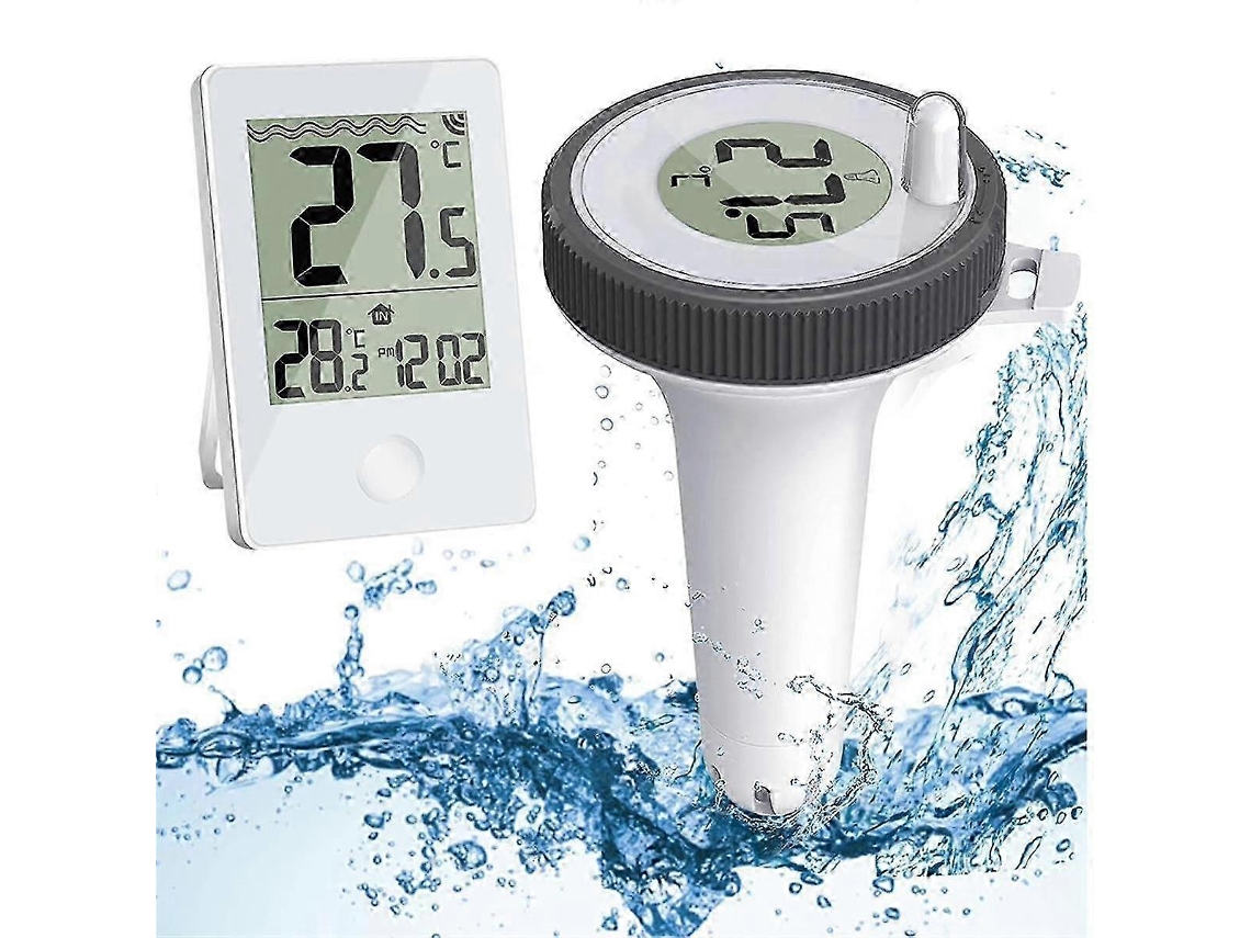 Termómetro de piscina, termómetro flotante inalámbrico para agua de piscina y baño, para interiores y exteriores. Ly Ebike