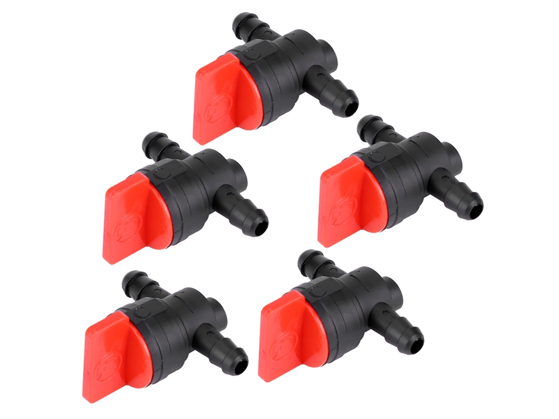 5 Válvulas De Cierre De Tanque De Combustible De 1/4" Para Accesorios De Cortacésped Y Jardín