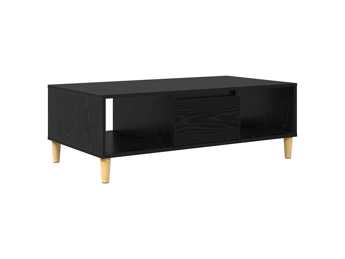 Mesa de centro HARLANV1 en roble negro, 102x55x35 cm.
