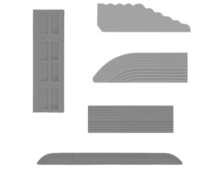 Para acessórios ecovacs xiaomi cloud whale threshold strip, cinza