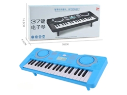 Piano electrónico analógico para niños, instrumento musical educativo, juguetes para bebés, 37 teclas LUGA