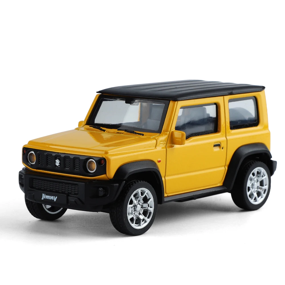 (amarelo) Miniatura Em Liga Metálica Do Suv Suzuki Jimny Na Escala 1:34