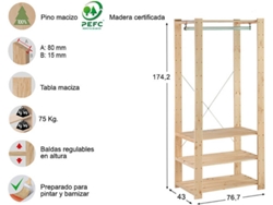Kit de Libreria Evolution 175X76.7X43Cm ASTIGARRAGA