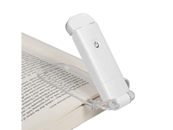 Dewenwils Luz de lectura LED con clip, recargable por USB, 2 niveles de brillo para protección de los ojos CHRUI