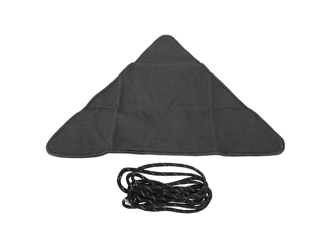Ats-tela De Silla Plegable Al Aire Libre Con Cuerda Para Camping, Pesca, Playa Y Jardín Negro