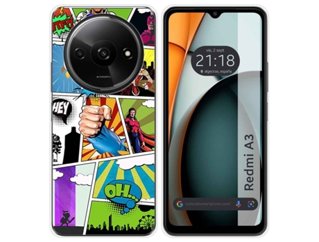 Funda para Xiaomi Redmi A3 TUMUNDOSMARTPHONE Silicona Multicolor