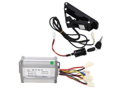 Kit de conversión para bicicletas eléctricas con controlador de motor de escobillas de 48 V y 1000 W y pedal acelerador para patinetes y triciclos.