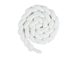Protector de cuna de terciopelo con cojín con estampado de serpiente, blanco, 200 cm, Yunzii