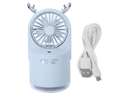 Humidificador portátil con ventilador USB y rociador de vapor verde