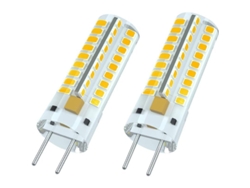 Bombilla Led De Filamento Gy6.35 12v 7w, Blanco Cálido 3000k, Ángulo De 360°, Reemplaza Bombilla Halógena De 50w (2 Unidades)